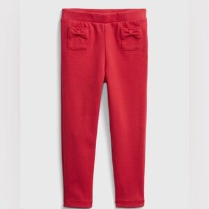 New Gap Girls 4T Bow Pants Leggings Red